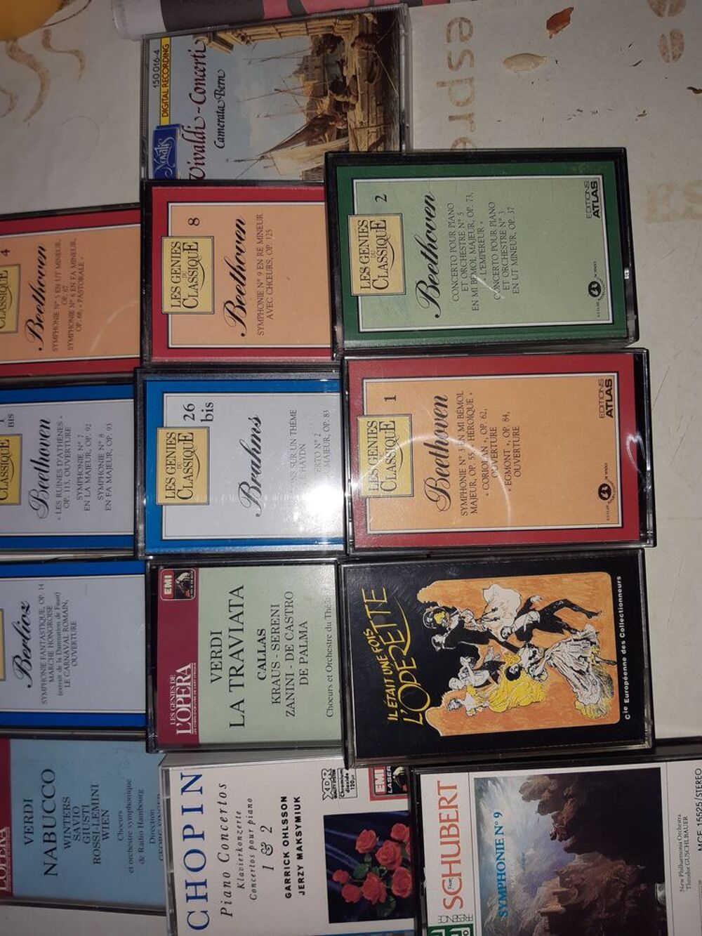 Cassettes audio CD et vinyles