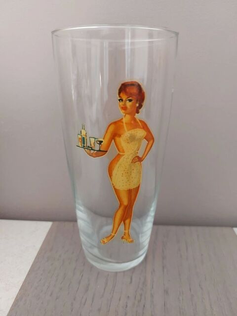 Verre vintage décor Pin-Up rétro ? Années 50/60 8 Brie-Comte-Robert (77)