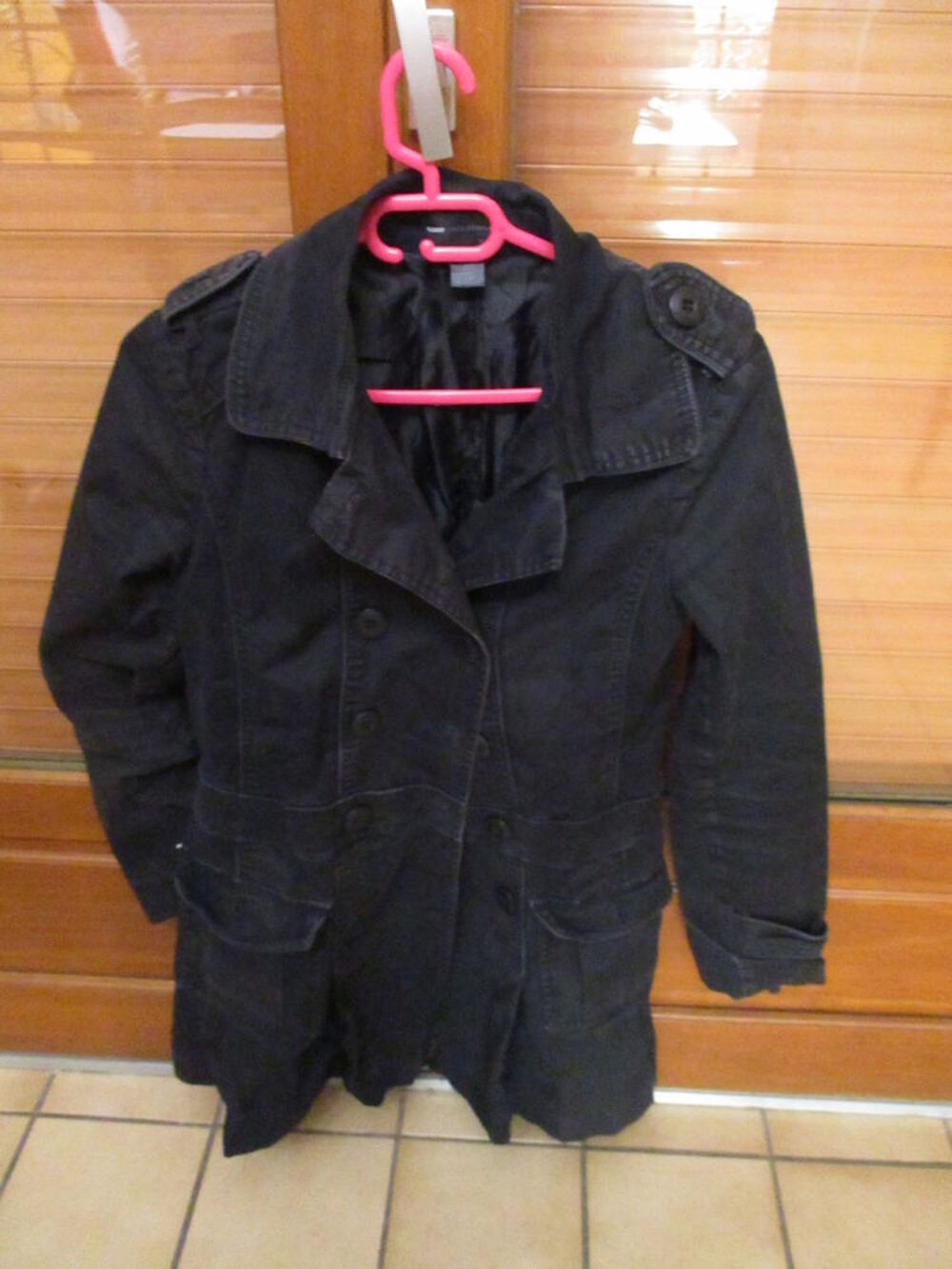 lot de 3 imperm&eacute;ables ou manteaux demi saisons longs noirs Vêtements