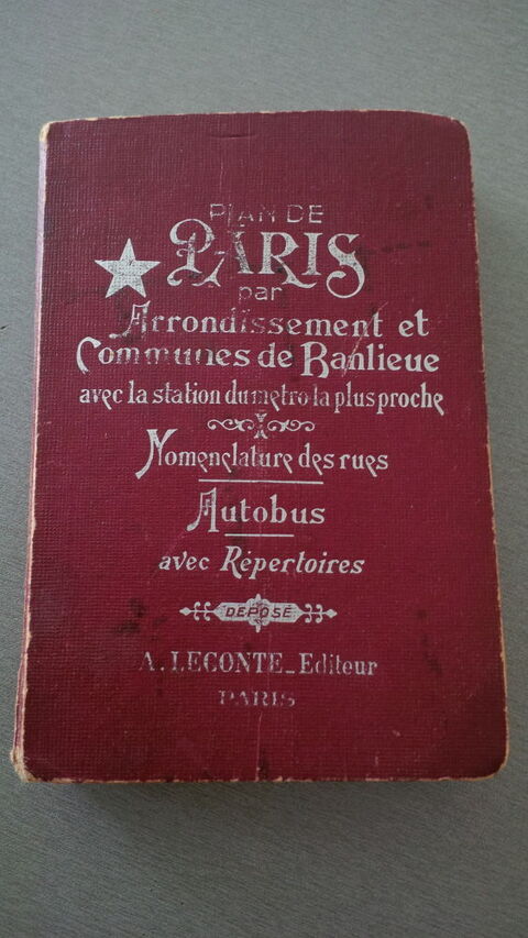 Livre plan de paris par arrondissement anne 1960 20 Gardanne (13)