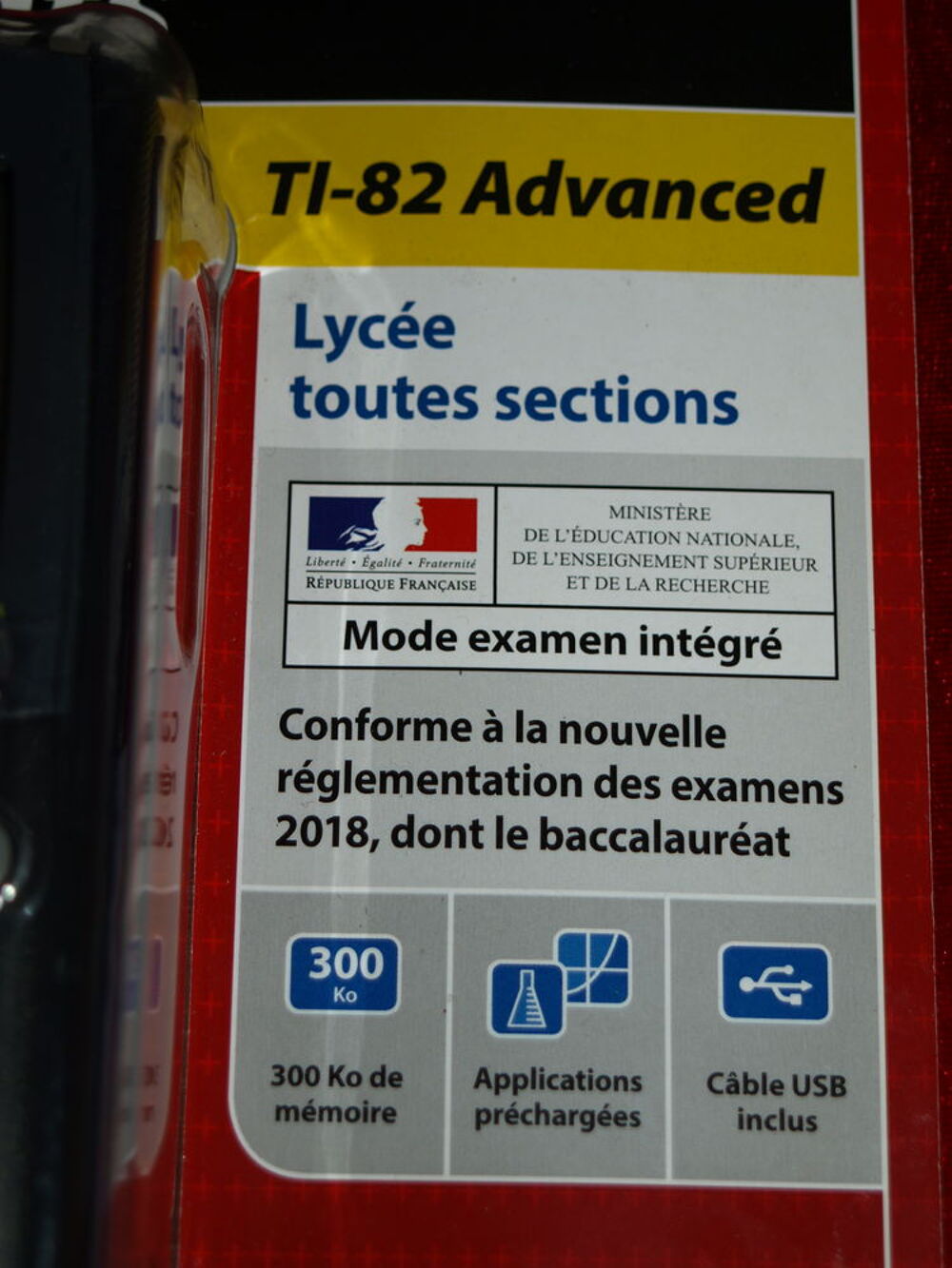 Calculatrice Neuve Texas Instruments TI-82 Advanced Matériel informatique