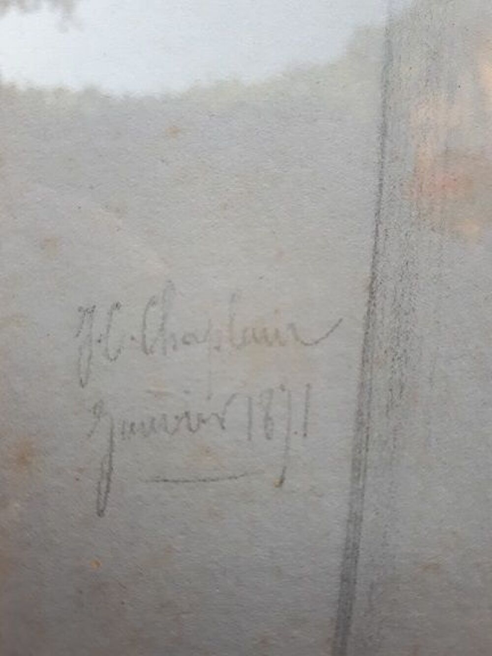 Dessin Jules Cl&eacute;ment Chapelain 