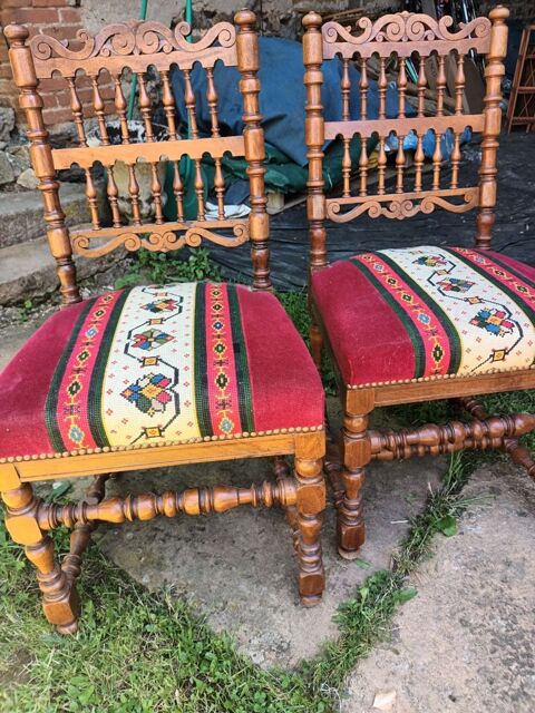 lot de 2 chaises poque empire 140 Savigny (69)