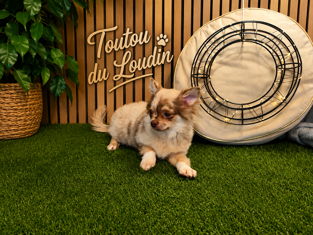   Chiot Chihuahua poils longs mâle 