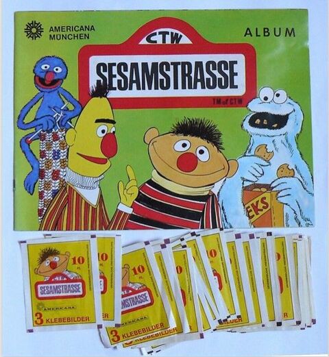 1 rue Ssame (Sesamstrasse) : Album + 15 pochettes scelles 28 Argenteuil (95)