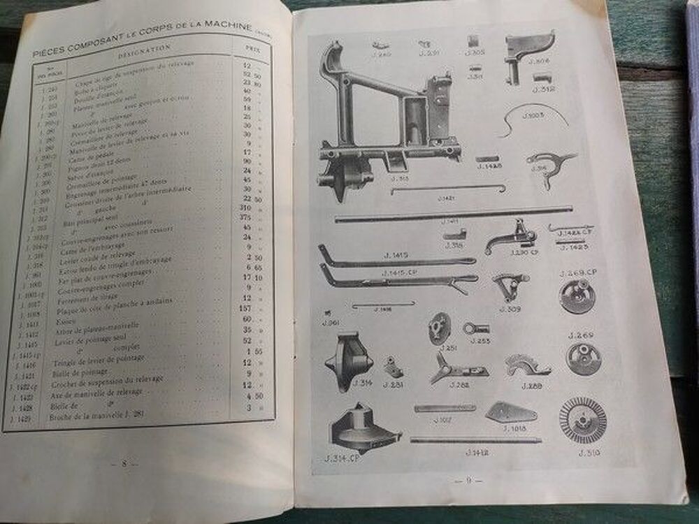 Catalogues Pi&egrave;ces de Rechange Faucheuse &agrave; Cheval 1925-1928 