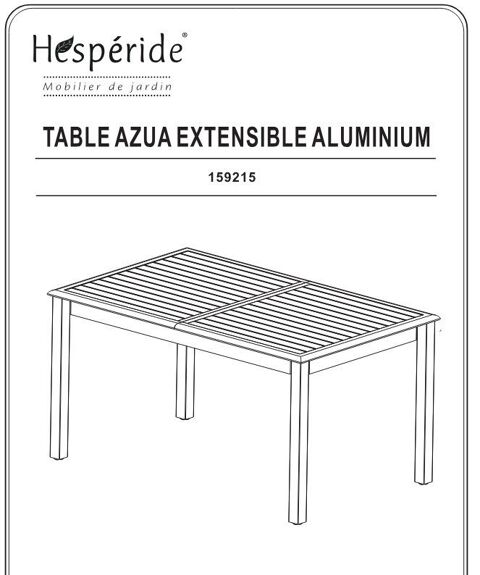 Table de jardin ESPERIDE AZUA Papillon 250 Saint-Michel-de-Montjoie (50)