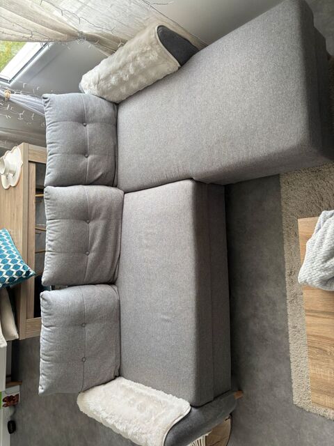 canap d'angle rversible gris 300 Saujon (17)