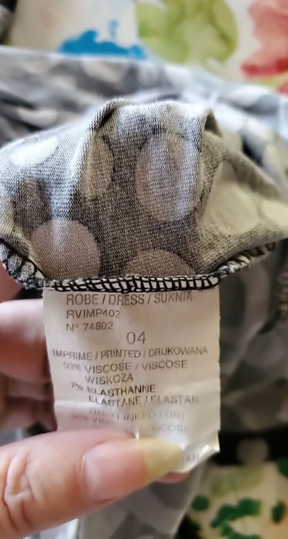 ROBE SANS MANCHES MOTIFS GRAPHIQUES JACQUELINE RIU T4 Vêtements