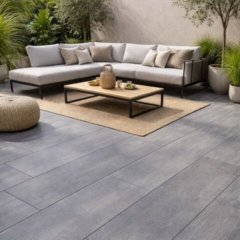 Lot carrelage gres cream Wood Naturel gris clair 30 x120 é 42 Ville-la-Grand (74)