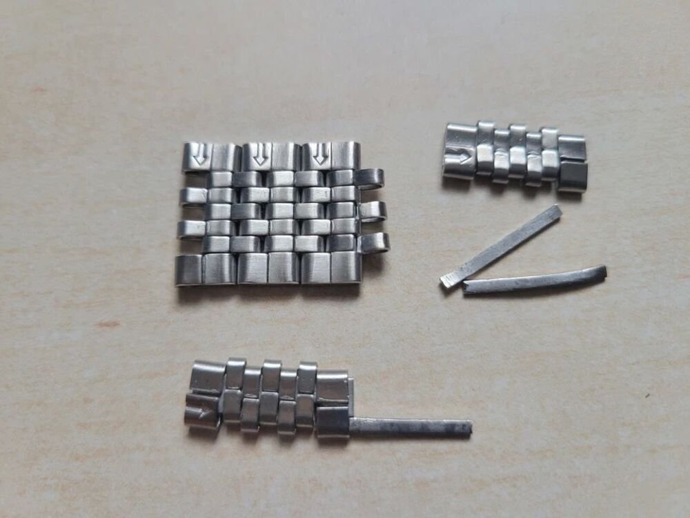 lot liens de bracelets + 2 boucles +2pompes acier inox
Bijoux et montres