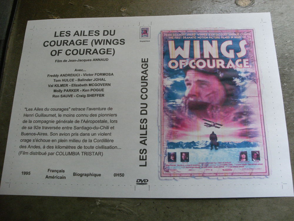Film : " Les ailes du courage " DVD et blu-ray