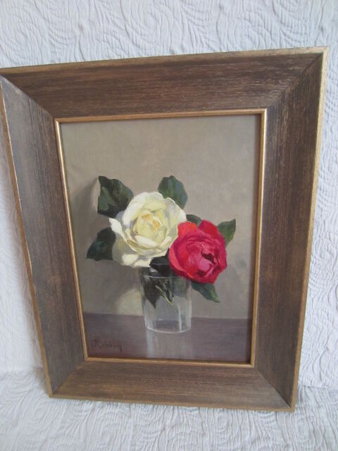 Tableau floral 20 éme école française 190 Paris 13 (75)