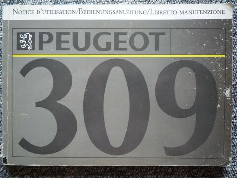 PEUGEOT 309 - Notice d'utilisation 5 Paris 13 (75)