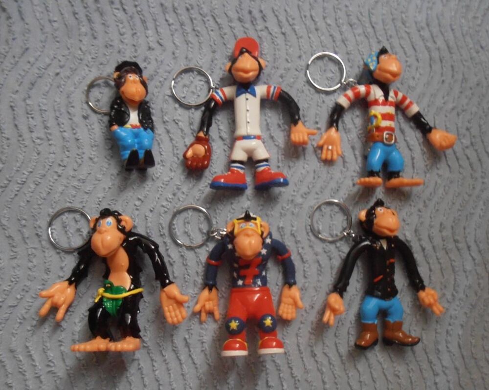 Porte cl&eacute;s / clefs Vintage figurines singe LC Waikiki NEUF 