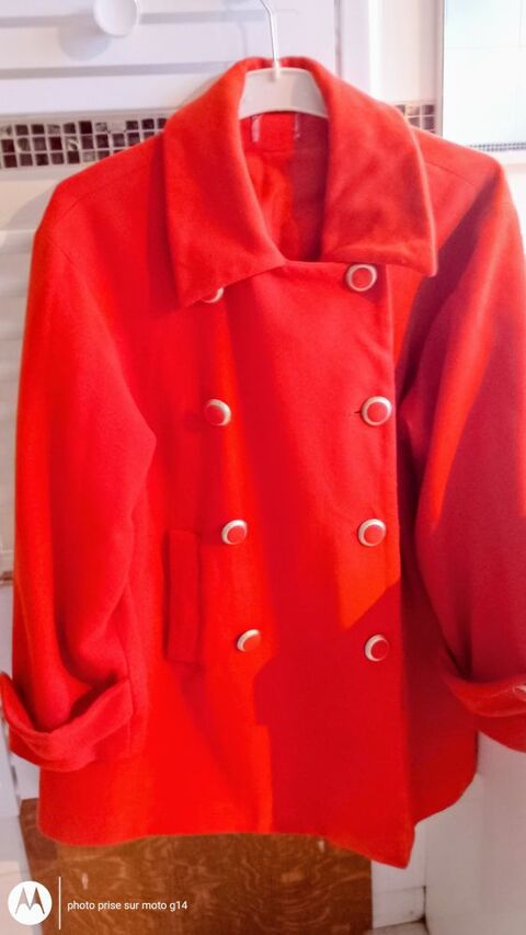 Manteau orange à boutons, style vintage 20 Lavaur (81)