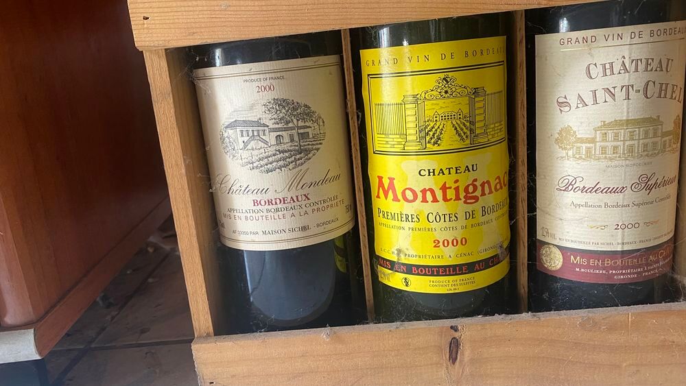 Bouteille de vin rouge Cuisine