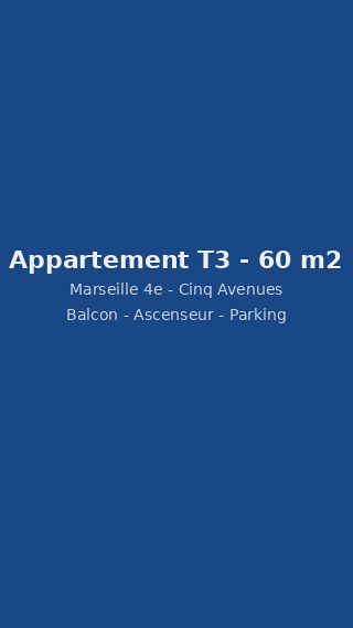  Appartement à vendre 3 pièces 60 m²