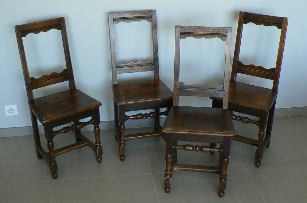 Belles chaises de salle &agrave; manger, milieu XIX s. Meubles