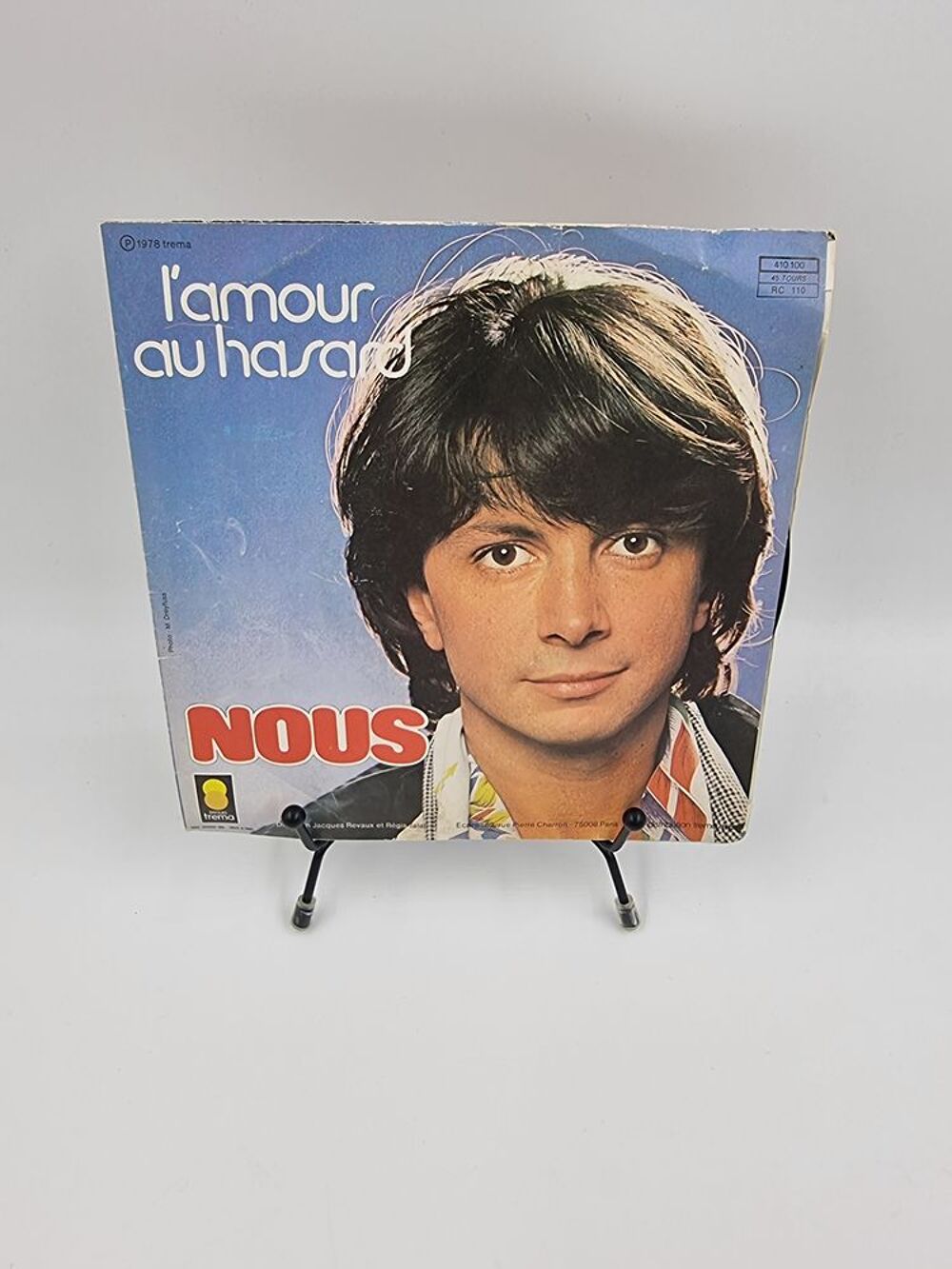 Vinyle 45 tours Herv&eacute; Vilard : L'Amour au Hasard / Nous CD et vinyles