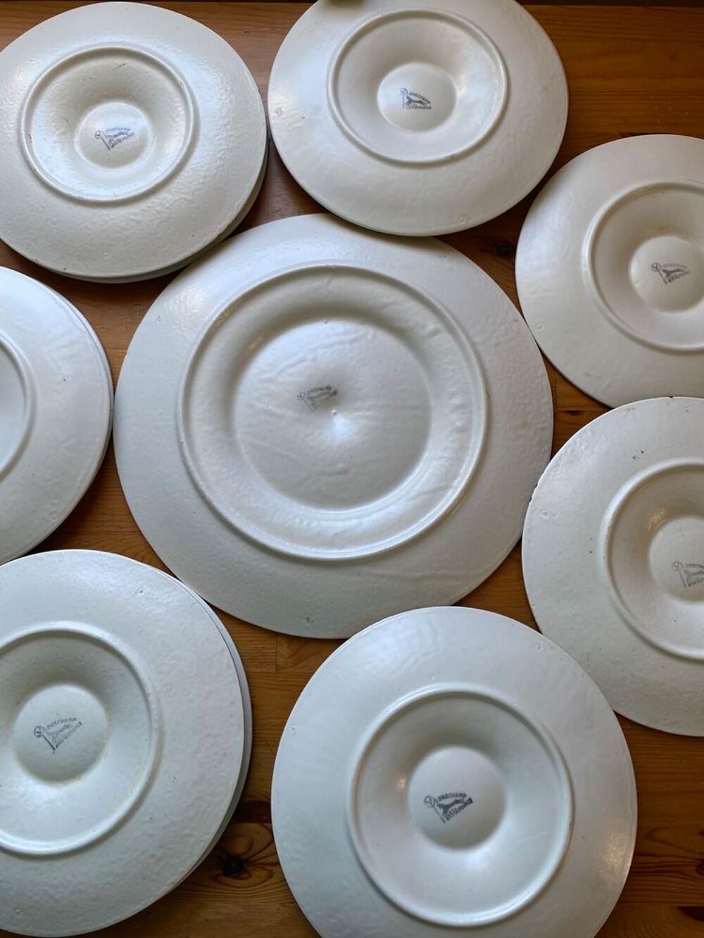 Service &agrave; Huitres Longchamp 12 Assiettes + 1 Plat Cuisine