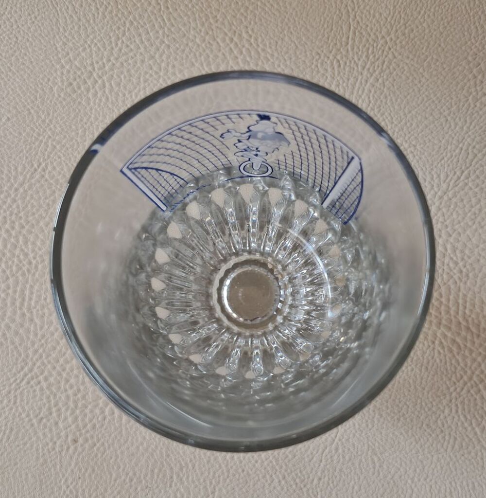 verre &agrave; pastis ricard vintage dubouillon illustr&eacute; foot 