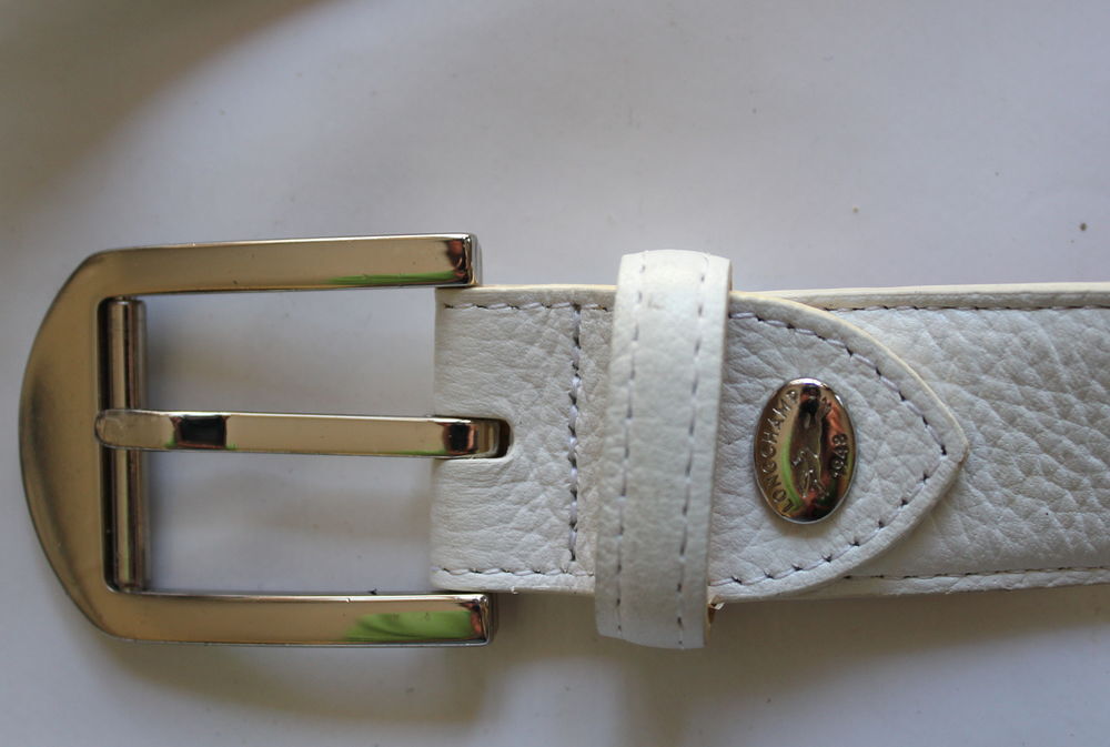 Ceinture mixte cuir blanc LONGCHAMP Maroquinerie