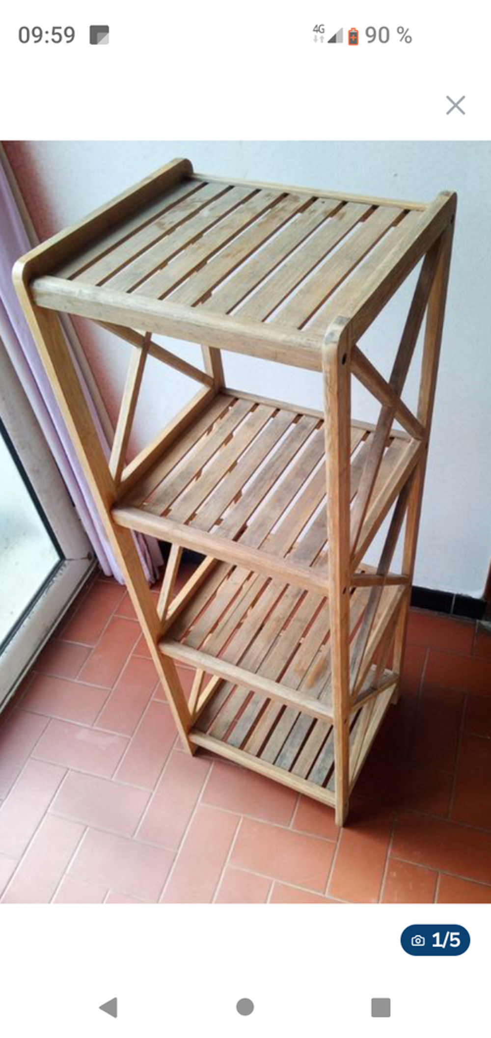 Etag&egrave;re colonne bois Meubles