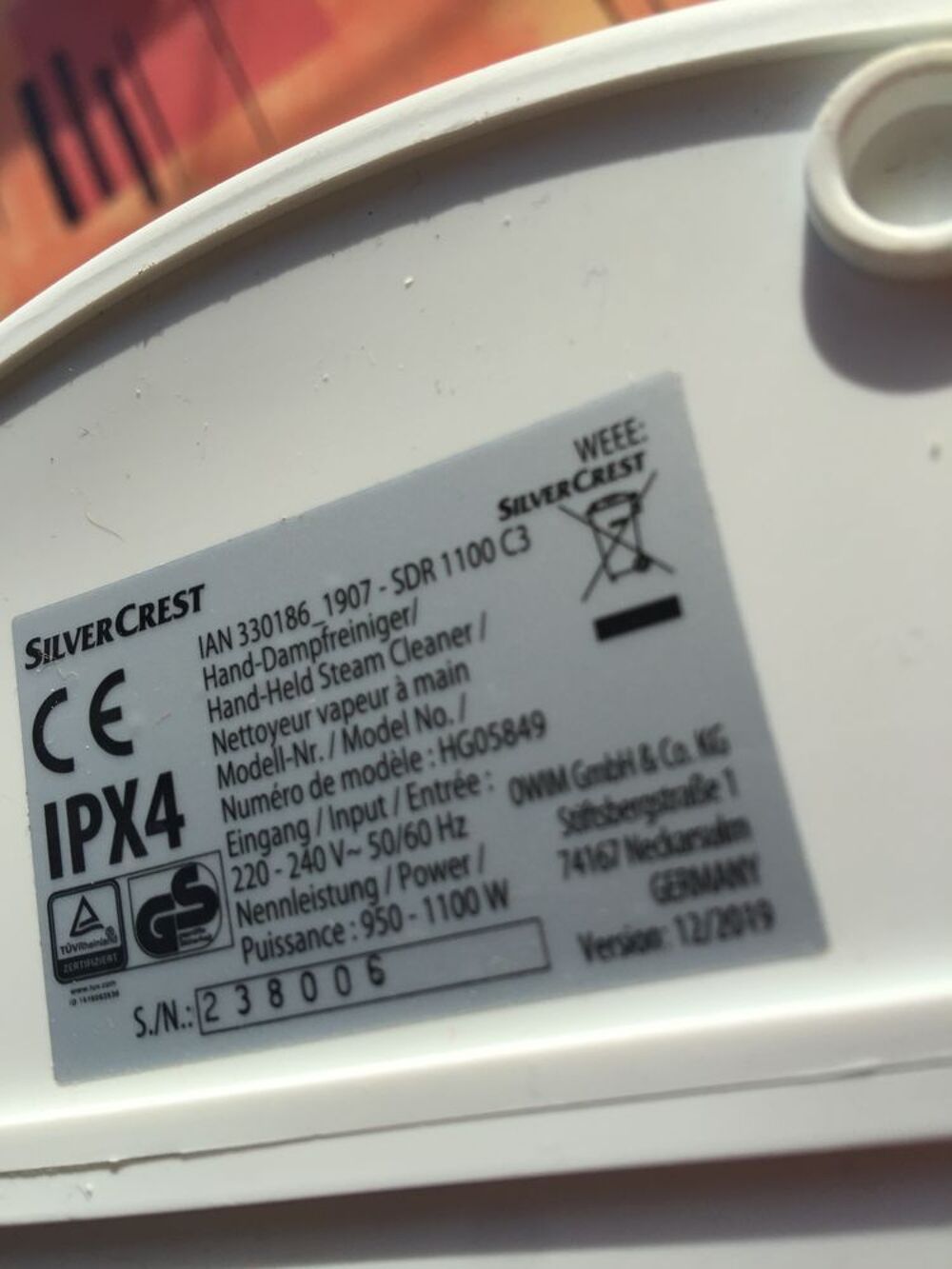 nettoyeur vapeur a mains Electroménager
