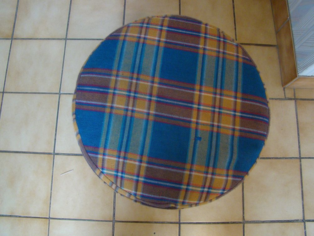 Tabouret / Pouf vintage ann&eacute;es 1970 Meubles