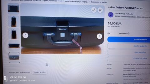 Grande valise DELSEY vintage 10 Marseille 14 (13)