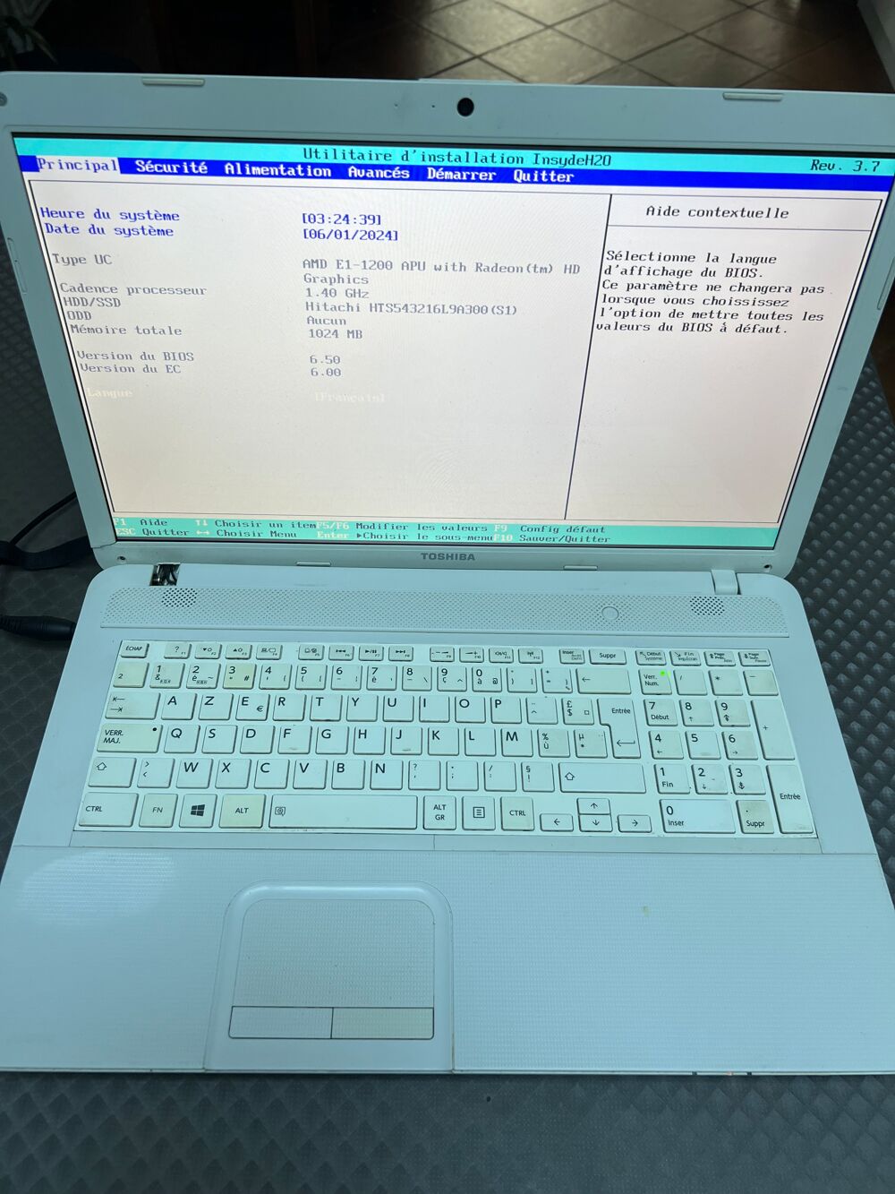 PC TOSHIBA POUR PIECES
Matériel informatique