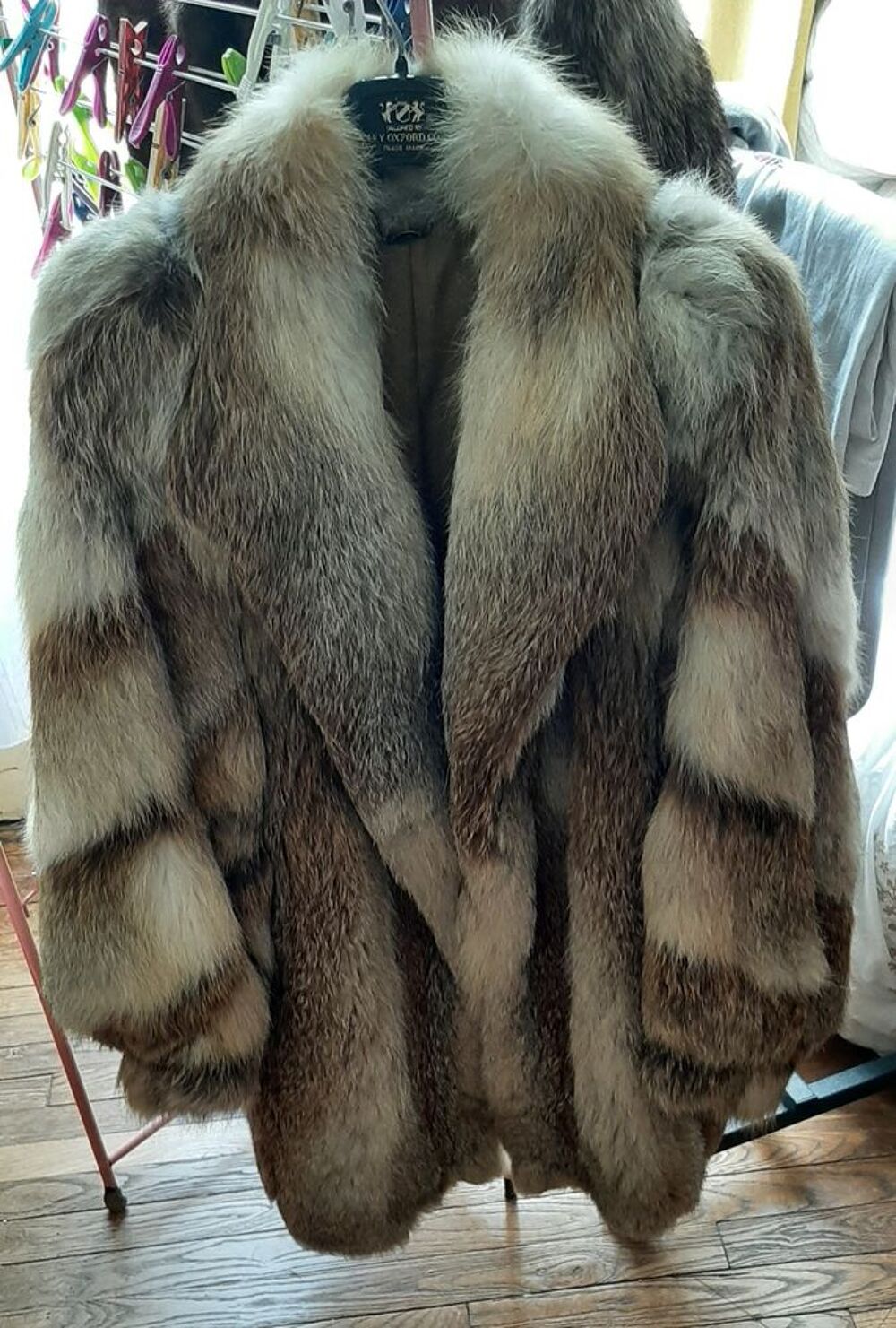 Magnifique veste de renard Vêtements