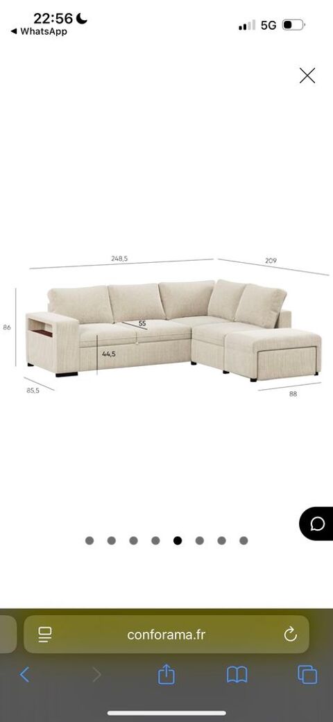 canapé convertible avec coffre 1150 Le Raincy (93)