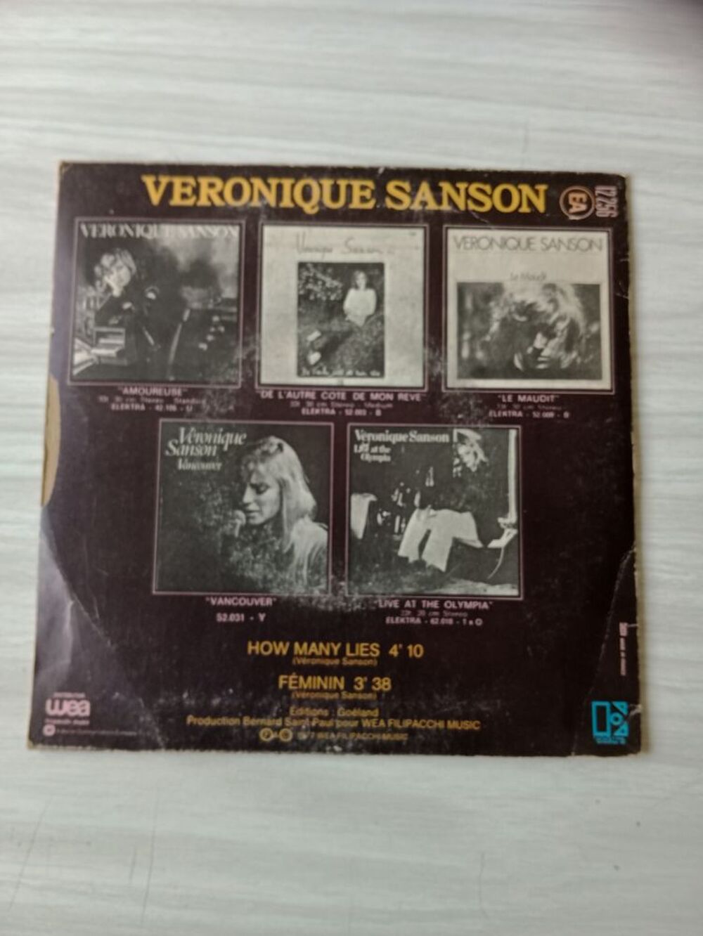 45 Tours V&eacute;ronique Sanson How many lies CD et vinyles