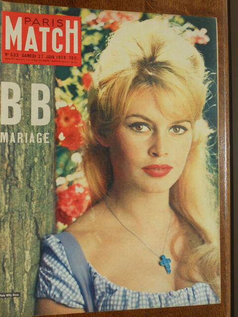 PARIS MATCH.B B MARIAGE No 533 du 27 juin 1959 7 Tours (37)