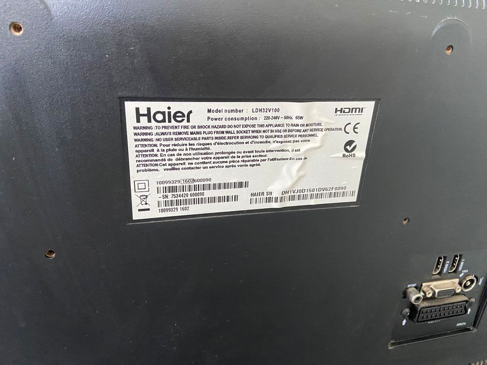 &eacute;cran t&eacute;l&eacute; marque Haier Photos/Video/TV