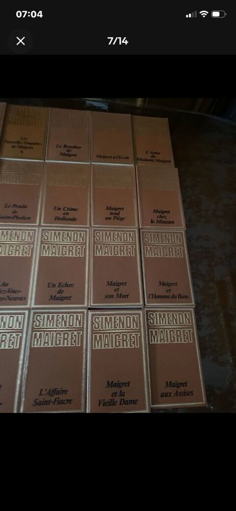 49 romans Simenon-Maigret des années70 60 Vermelles (62)