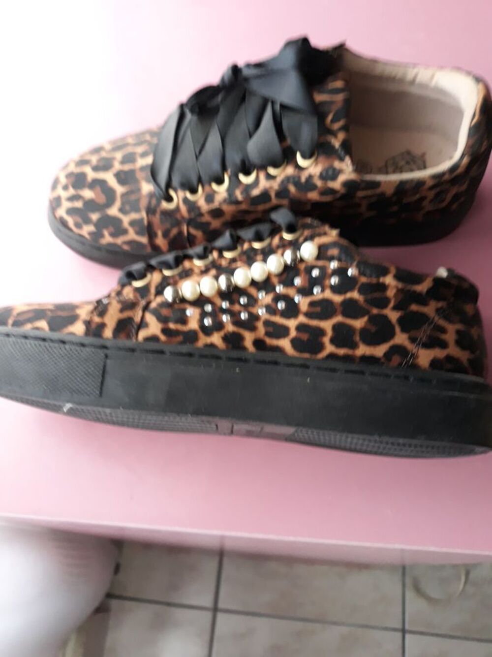 Baskets l&eacute;opard Chaussures