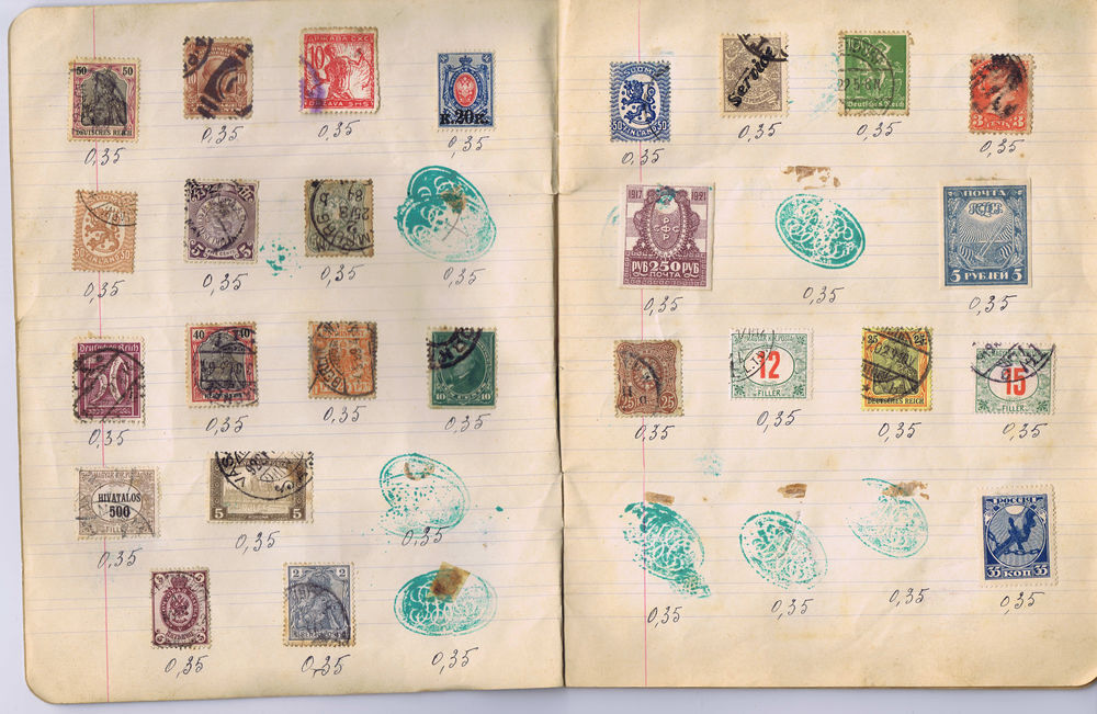 Lot de timbres de tous les pays de 1860 &agrave; 1920 