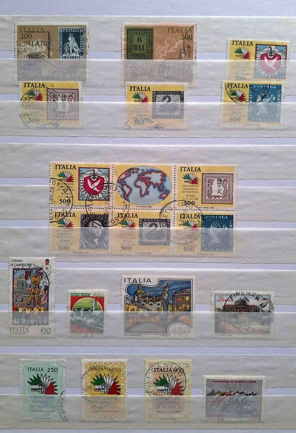 S&eacute;rie de timbres de collection d'Italie A 