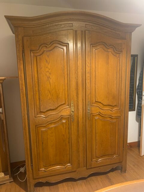 Armoire en bois 2 portes chêne 100 Tourville-la-Campagne (27)