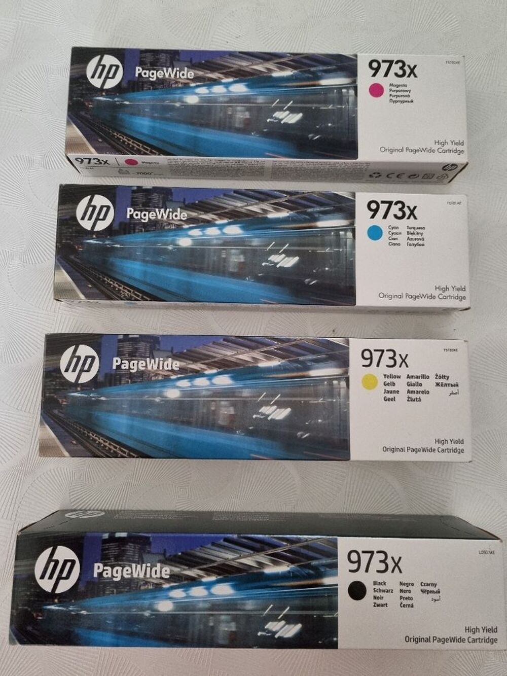 Cartouches HP 973 X - 4 couleurs neuves - authentiques Matériel informatique