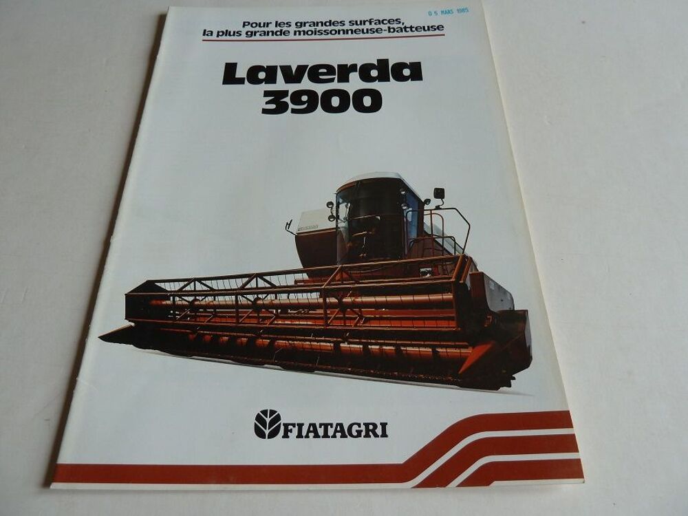 Prospectus moissonneuse batteuse LAVERDA 3900 