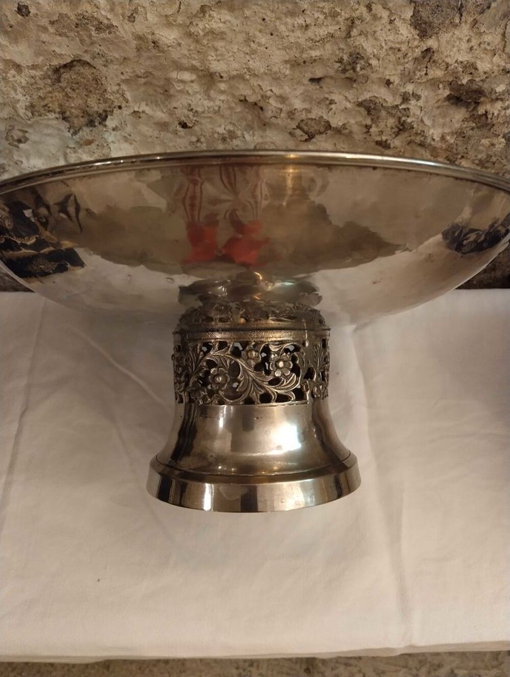 coupe m&eacute;tal argent&eacute; Décoration