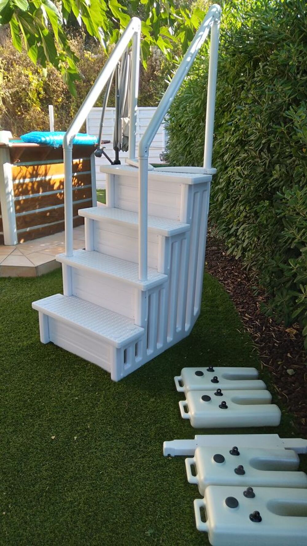 escalier de piscine Jardin