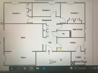  Appartement � louer 5 pi�ces 89 m�