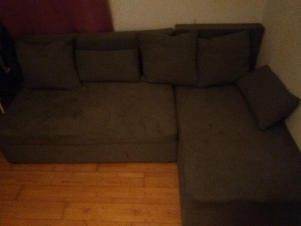 canape gris convertible avec possibilite de rangement Meubles