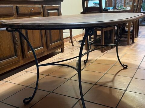 Table ovale chne amricain 200 Fourques (66)