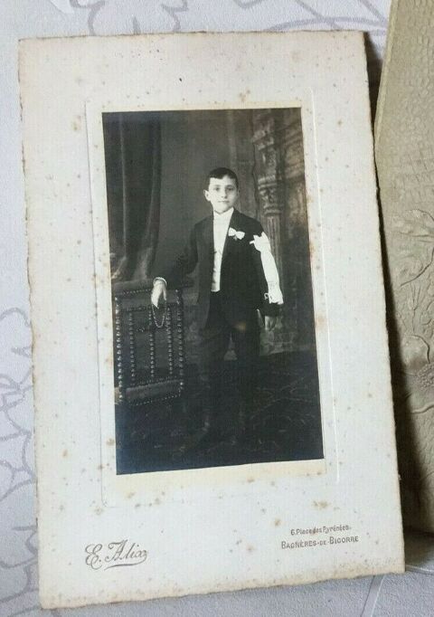 ancienne PHOTO d'un jeune COMMUNIANT -dbut 20me 7 Blaye (33)